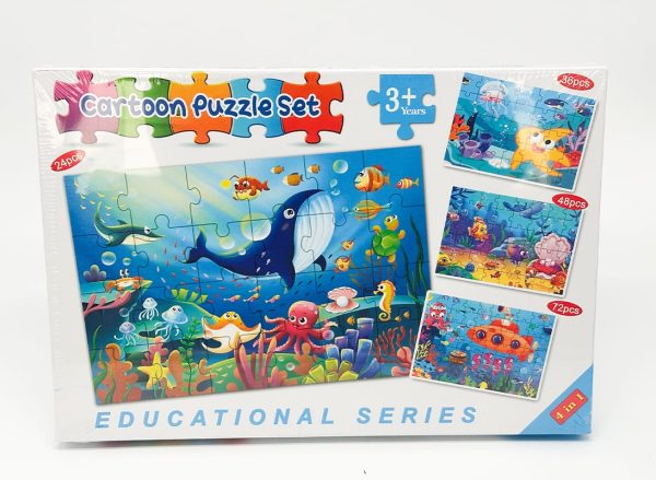 Cartoon Puzzle Set (4 In 1)